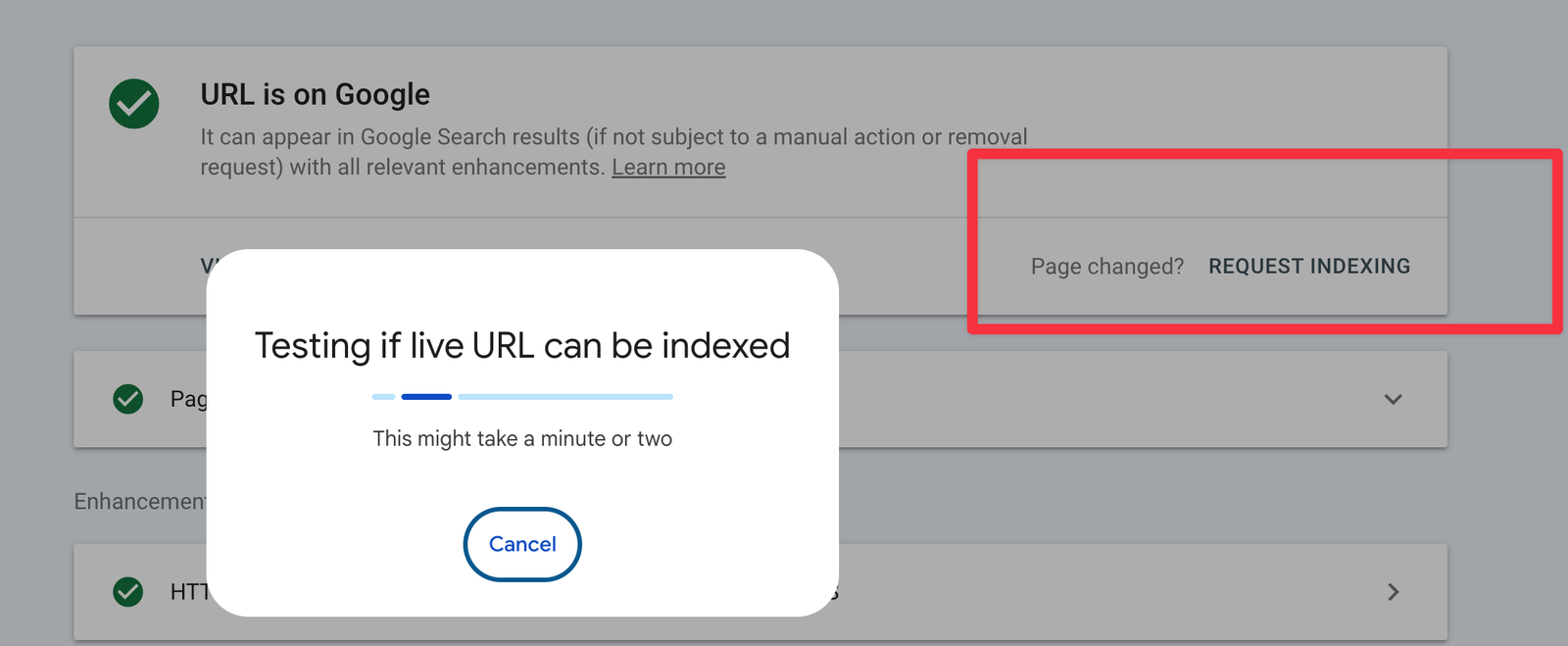 فحص رابط منتج متجر سلة عبر URL Inspection في Search Console